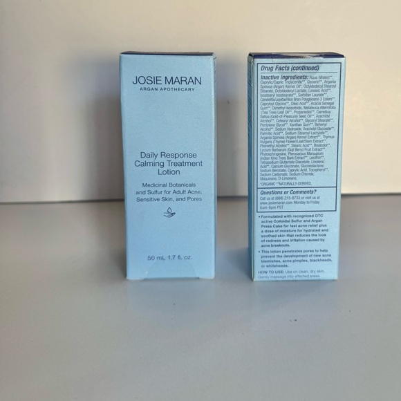 2 Pack Josie Maran Daily Response Calming Treatment 50 Ml Each. - Picture 2 of 3